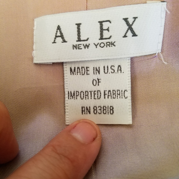 ALEX NEW YORK Blazer Imported Fabric RN 83818. Con - Picture 7 of 10